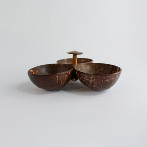 Three Bowl Serving Set with Spoons