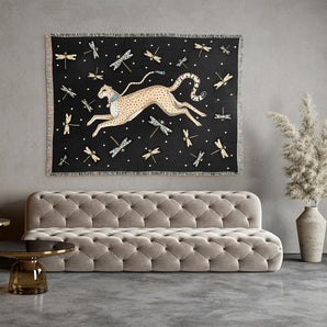 Blame It On My Wild Heart Embellished Throw Blanket