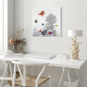The Ocean Hand-Embroidered Textile Art