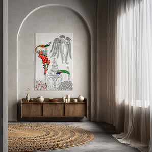 The Secret Garden Hand-Embroidered Wall Art